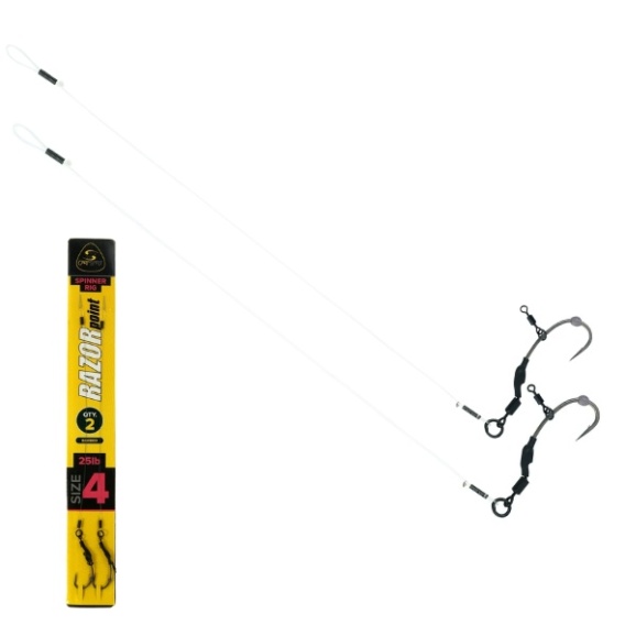 sgbaits > Carp Spirit Przypon Karpiowy Spinner Rig 25lb #6 2szt.